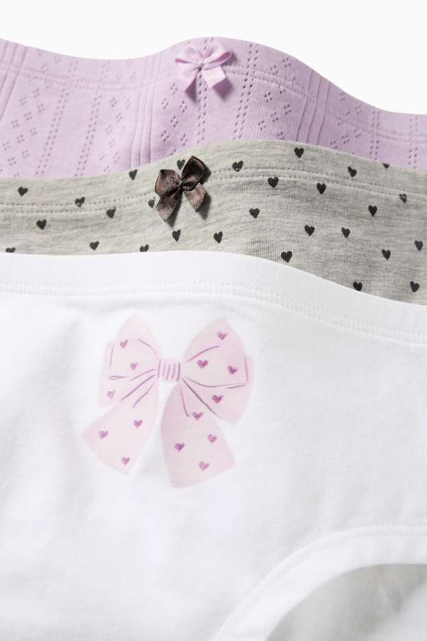 Copii - Fete - Boxeri - alb / roz