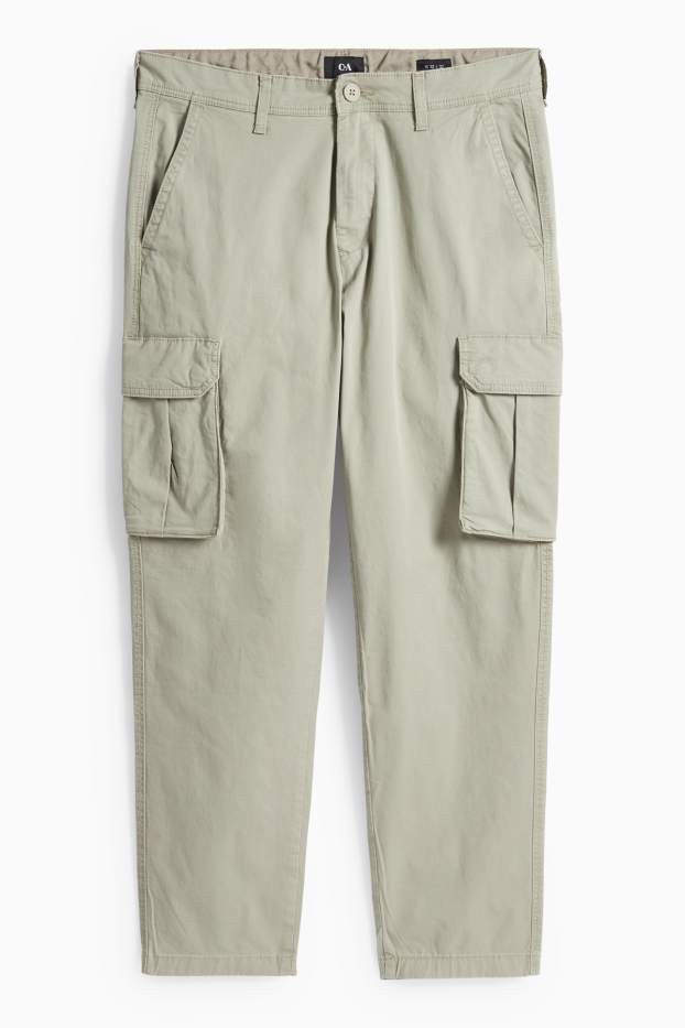 Herren - Cargohose - Tapered Fit - khaki