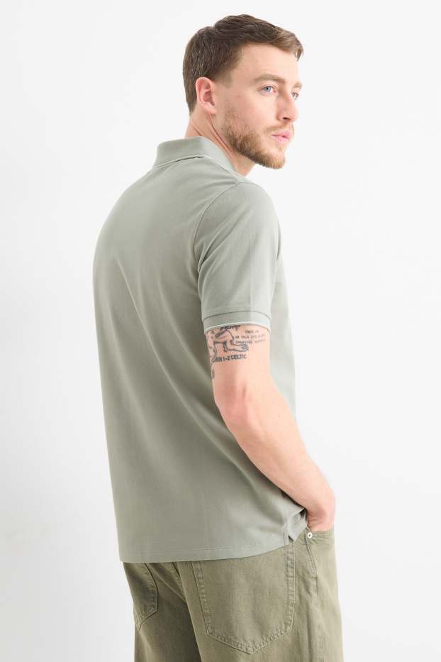 Home - Polo - slim fit - verd clar