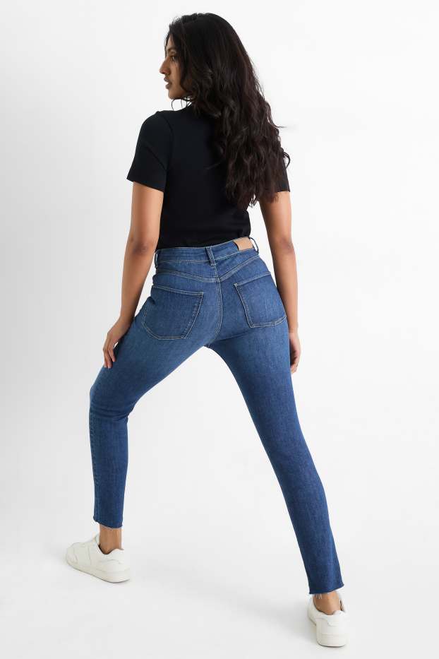 Dames - Skinny jeans - high waist - LYCRA® ADAPTIV-vezels - jeansblauw
