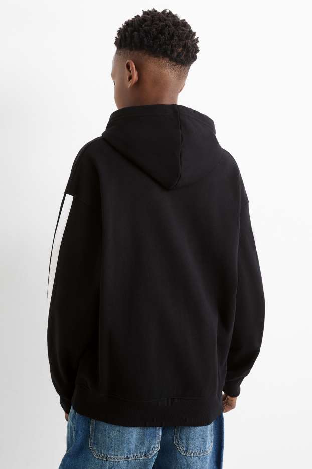 Děti - chlapci - Minecraft - mikina s kapucí - černá