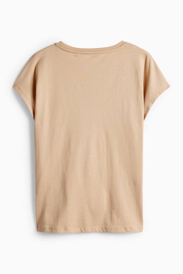 Women - T-shirt - regular fit - floral - white / beige