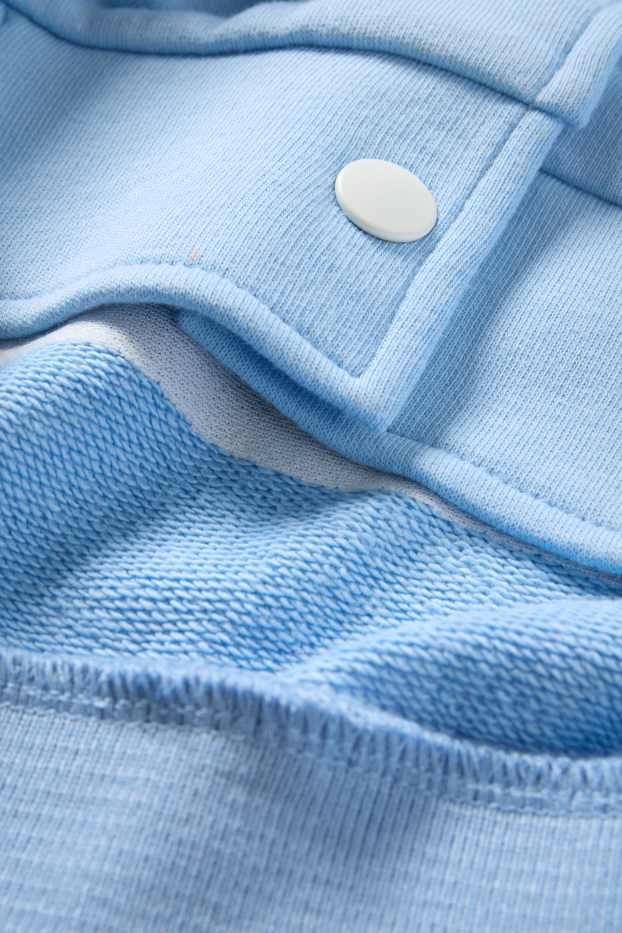 Bambine - Orsacchiotto - giacca stile college - azzurro