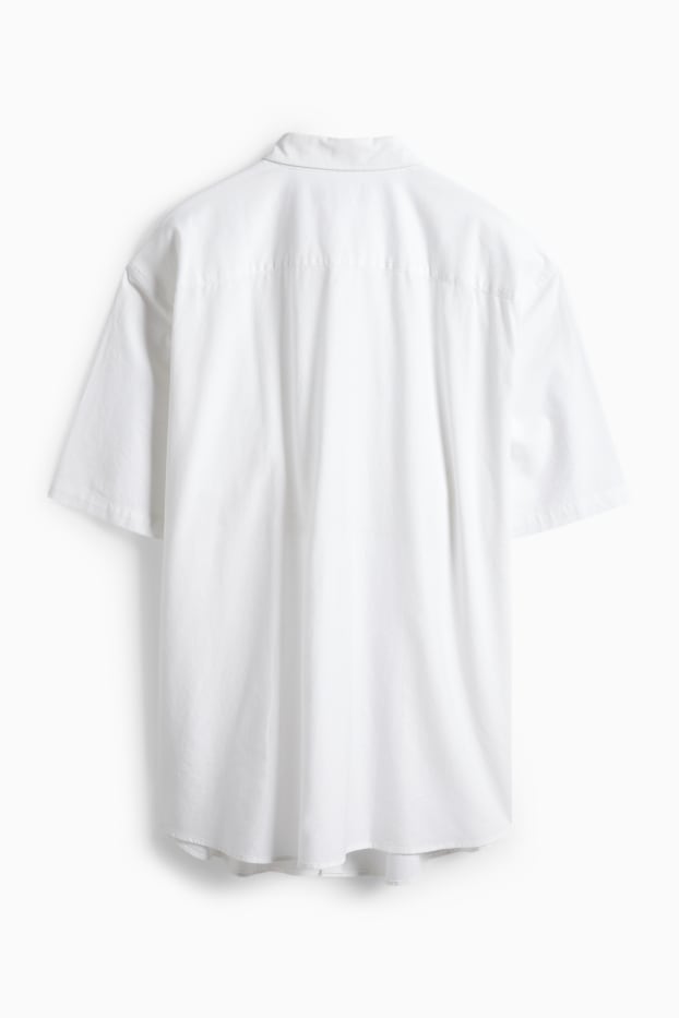 Heren - Overhemd - regular fit - button down - wit