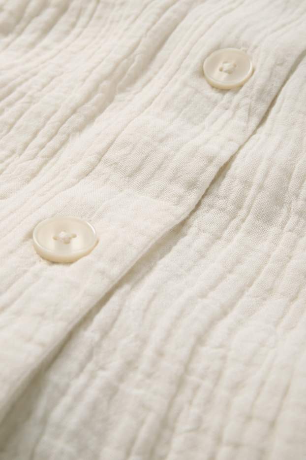 Damen - Top - cremefarben