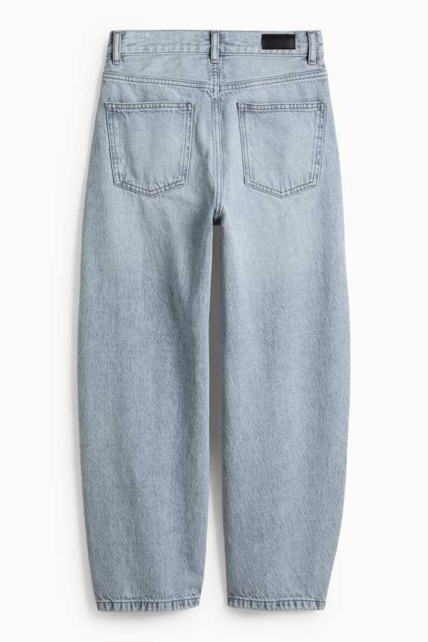 Copii - Fete - Barrel jeans - albastru deschis
