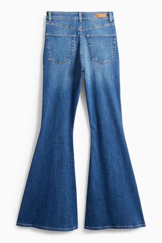 Donna - Jeans svasati - vita alta - blu