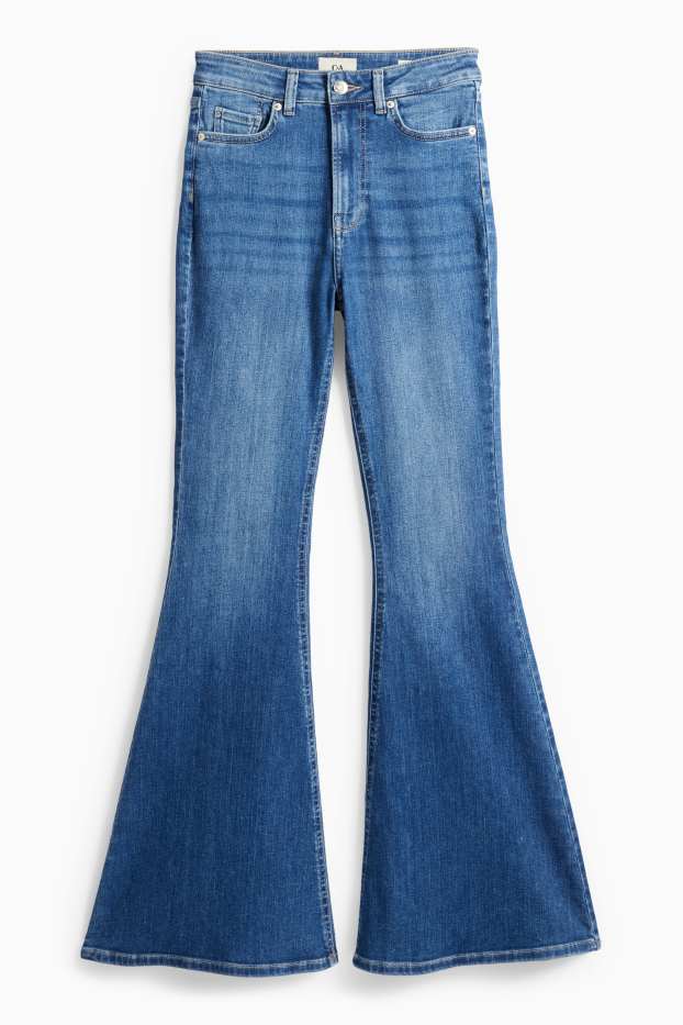 Donna - Jeans svasati - vita alta - blu