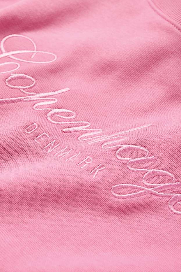 Femei - Bluză de molton - roz