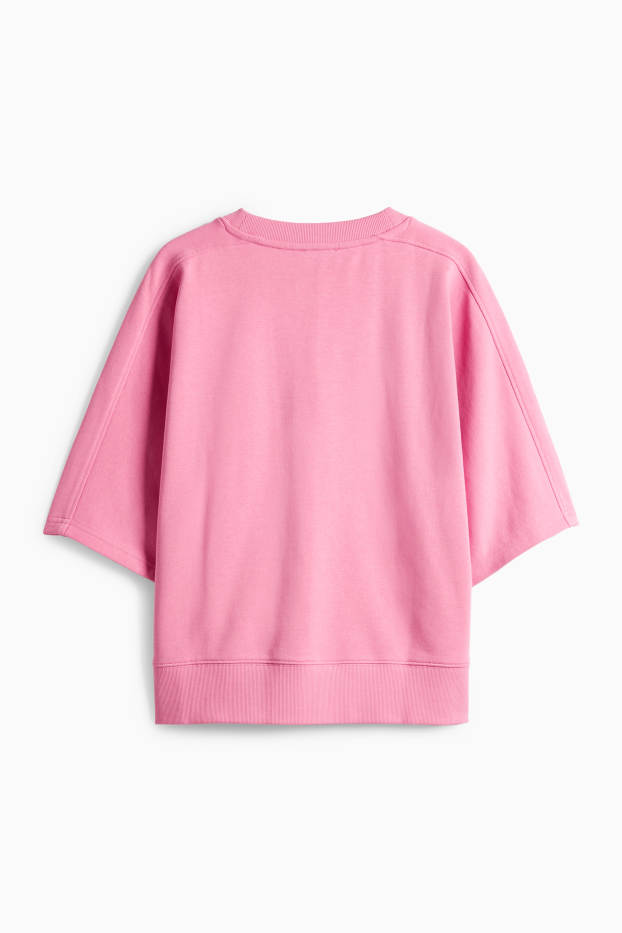 Femei - Bluză de molton - roz