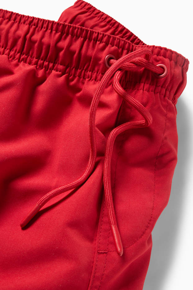 Herren - Badeshorts - rot