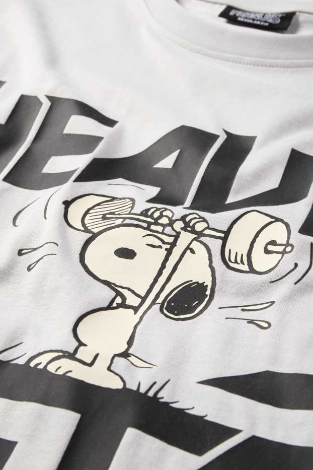 Pánské - Tričko - světle šedá