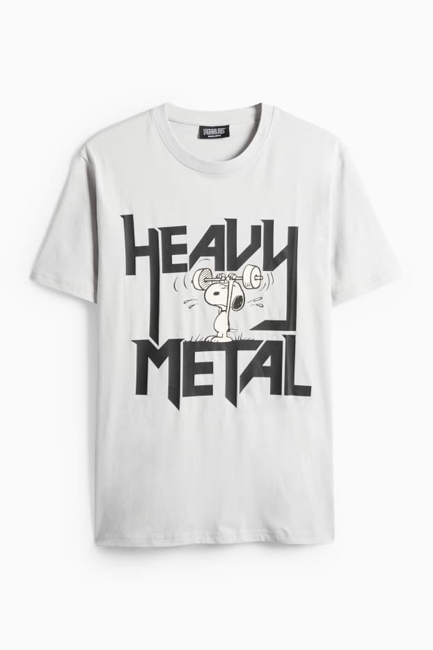 Pánské - Tričko - světle šedá