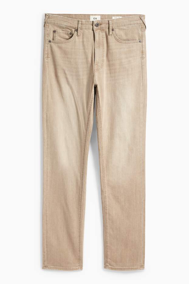 Hommes - Straight jean - beige