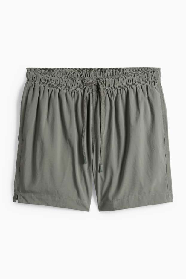 Herren - Badeshorts - 2-in-1-Look - grün