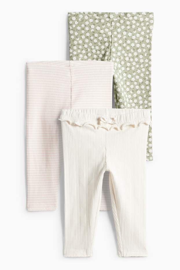 Bébés filles - Legging bébé - blanc / rose