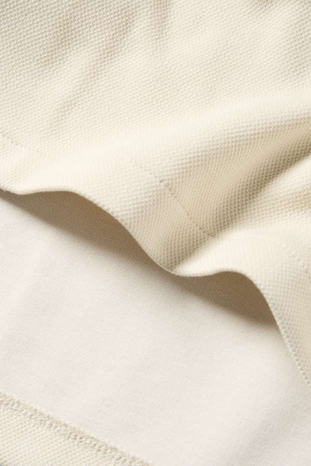 Men - Shirt - regular fit - lapel collar - cremewhite