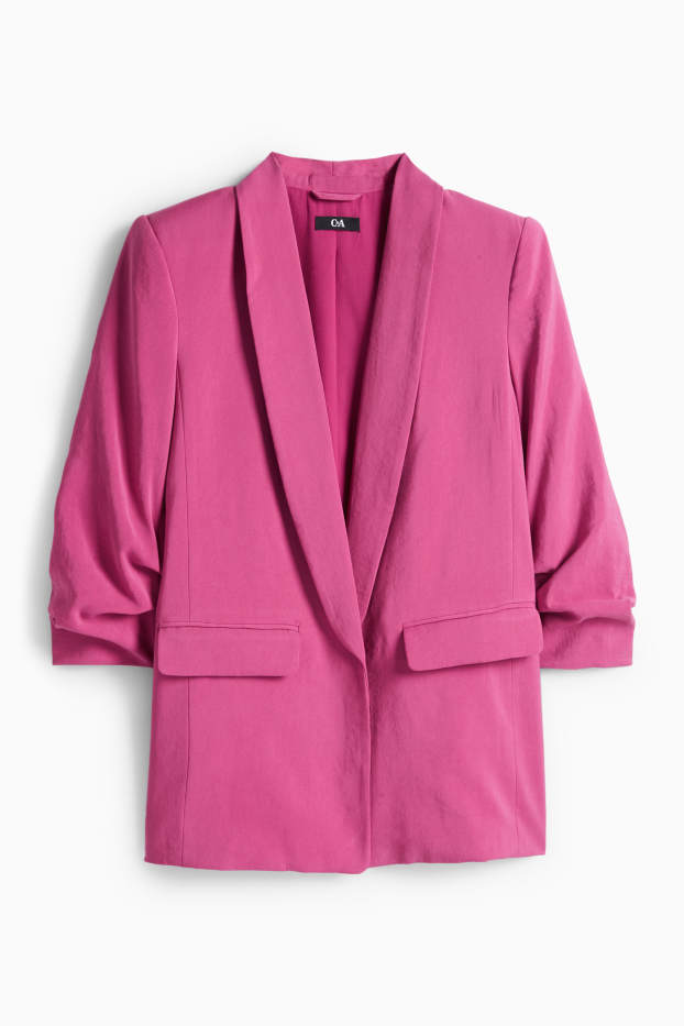 Dona - Blazer llarg - regular fit - fúcsia