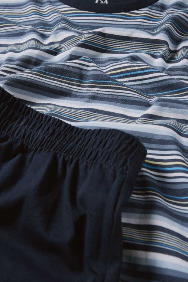 Herren - Shorty-Pyjama - dunkelblau