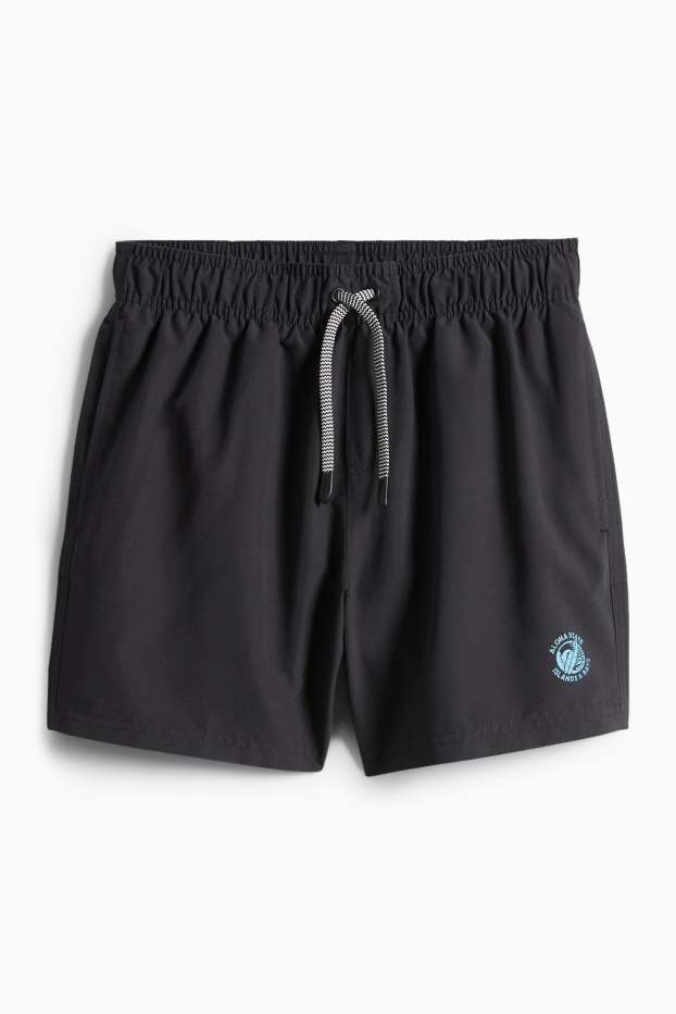 Enfants garçons - Planche de surf - short de bain - noir