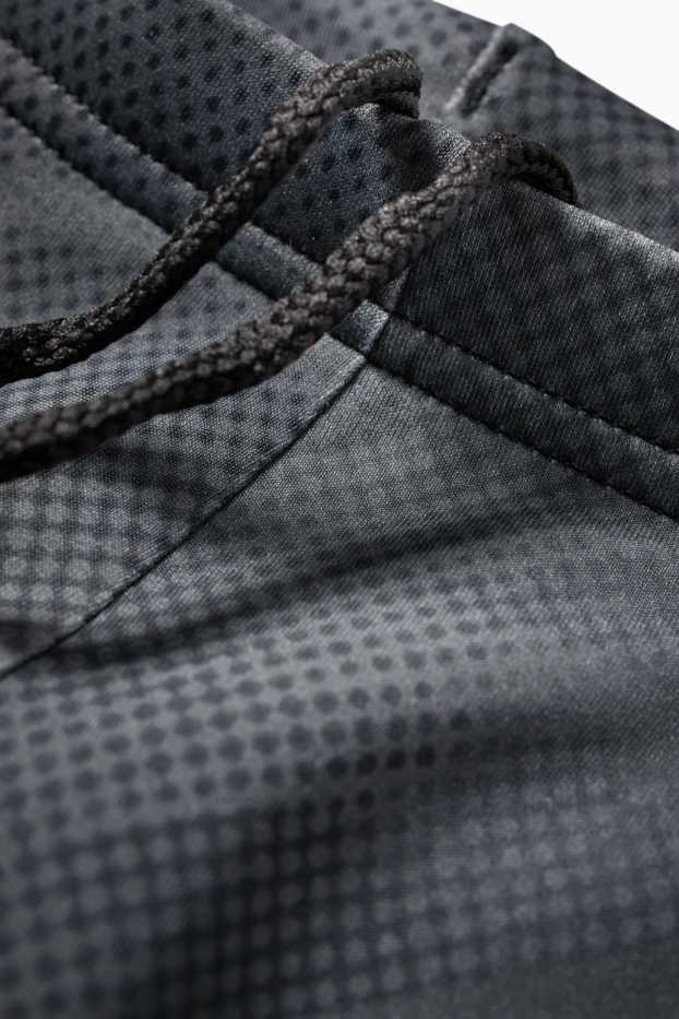 Kinderen: jongens - Zwembroek - LYCRA® XTRA LIFE™ - met patroon - donkergrijs