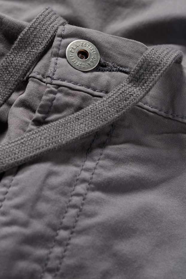 Uomo - Pantaloni cargo - relaxed fit - grigio scuro