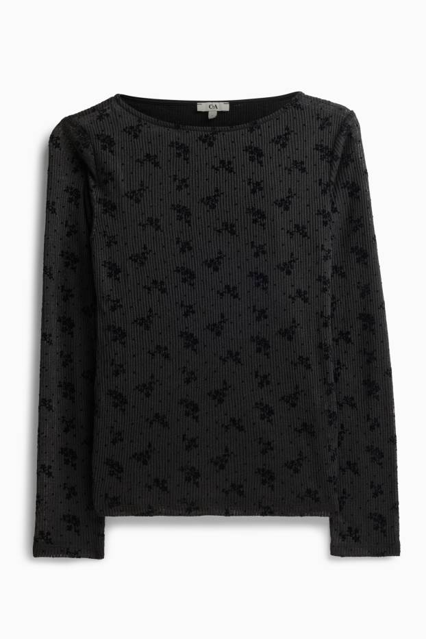 Femmes - T-shirt - noir