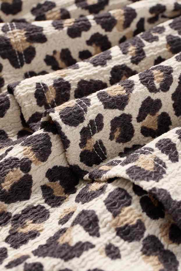 Enfants filles - Jupe - à motif - texturée - noir / beige