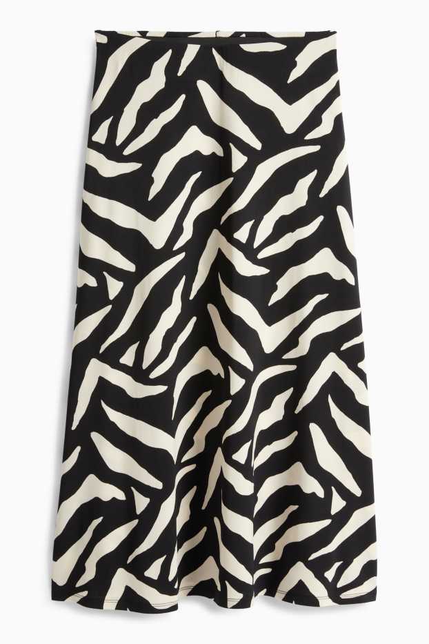 Donna - Gonna - fantasia - nero / beige