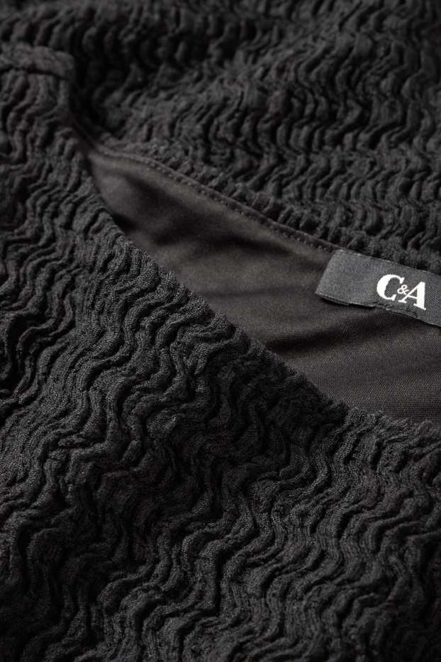 Dámské - Bodycon šaty - strukturované - černá