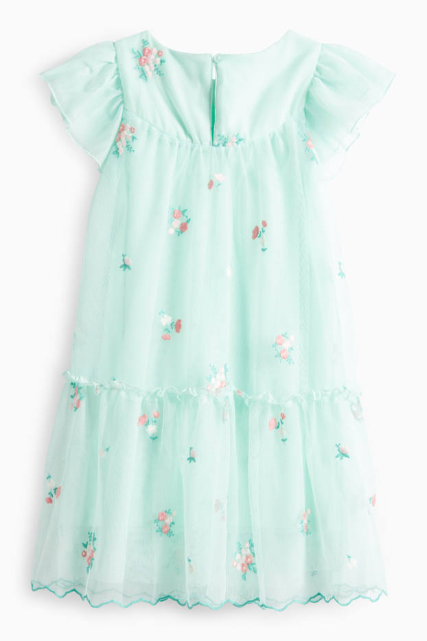 Enfants filles - Robe - vert clair