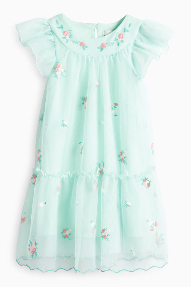 Enfants filles - Robe - vert clair