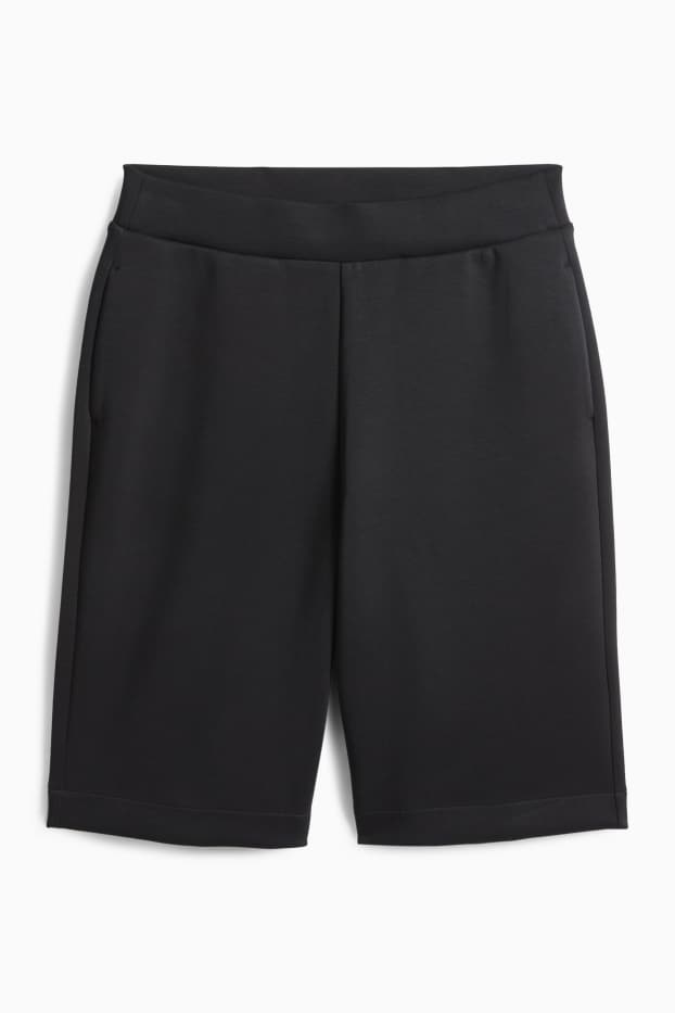 Dona - Bermudes de teixit de dessuadora - negre