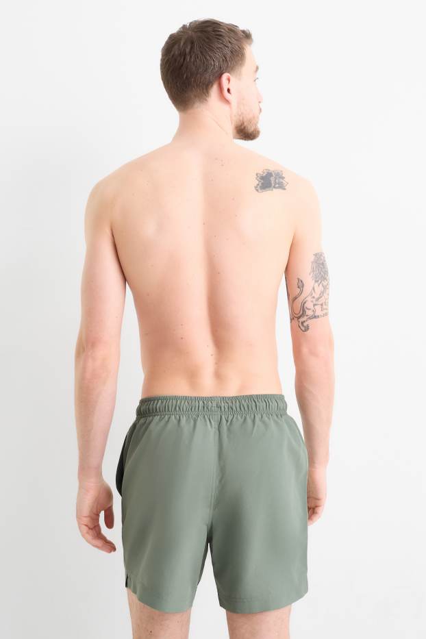 Herren - Badeshorts - grün