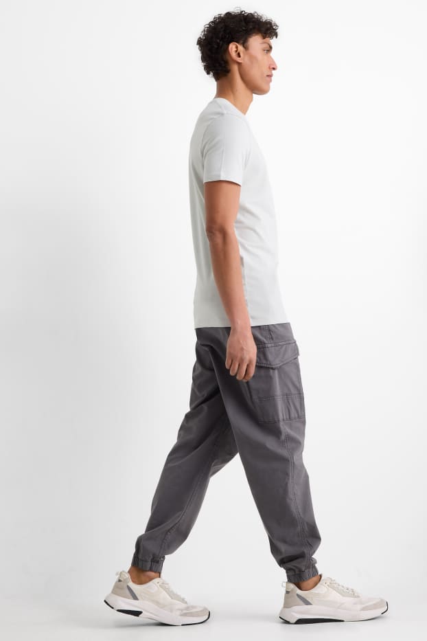 Herren - Cargohose - Relaxed Fit - dunkelgrau