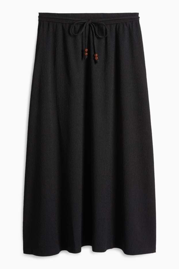 Damen - Rock - strukturiert - schwarz