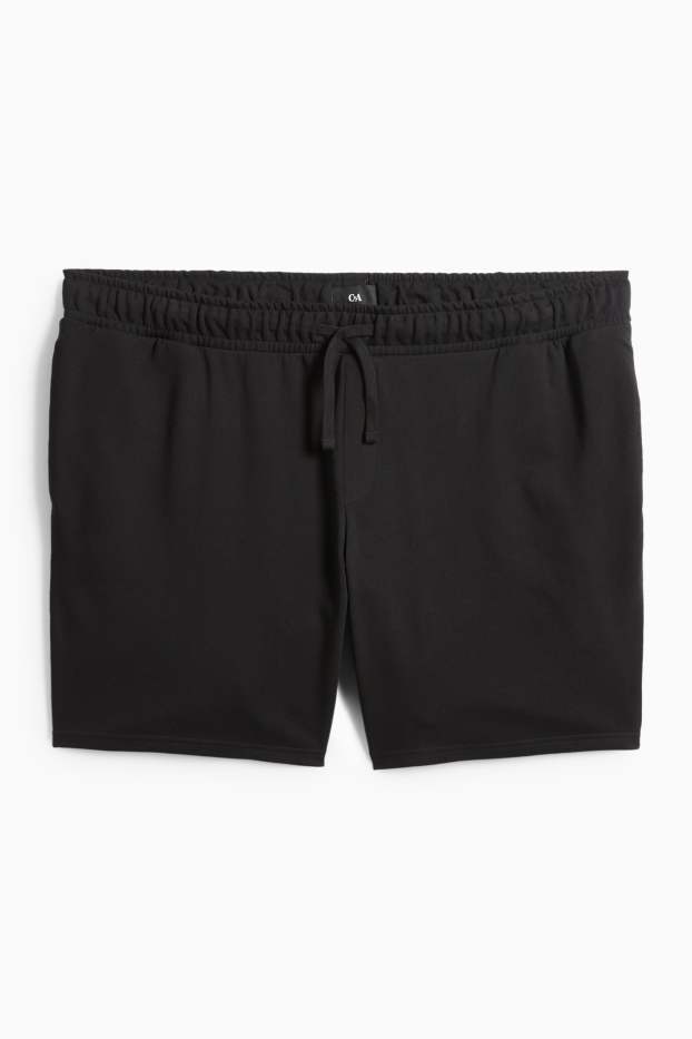 Men - Sweat shorts - black