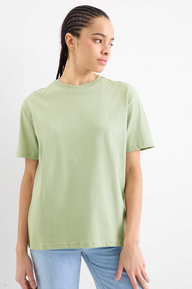 Damen - T-Shirt - Oversized - hellgrün