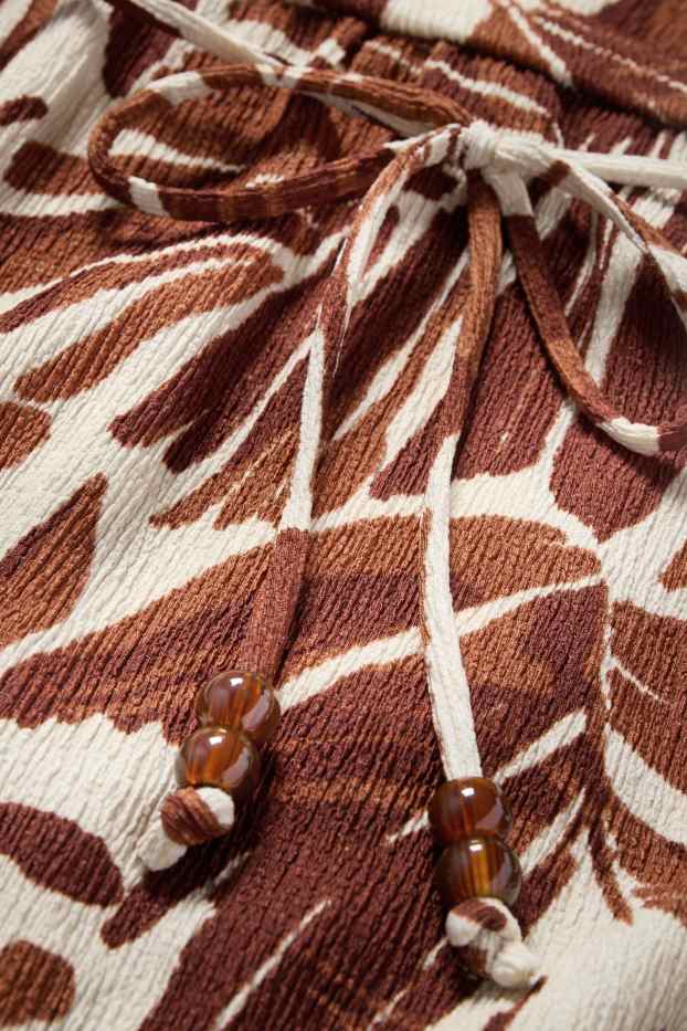 Femmes - Jupe - à motif - marron / beige