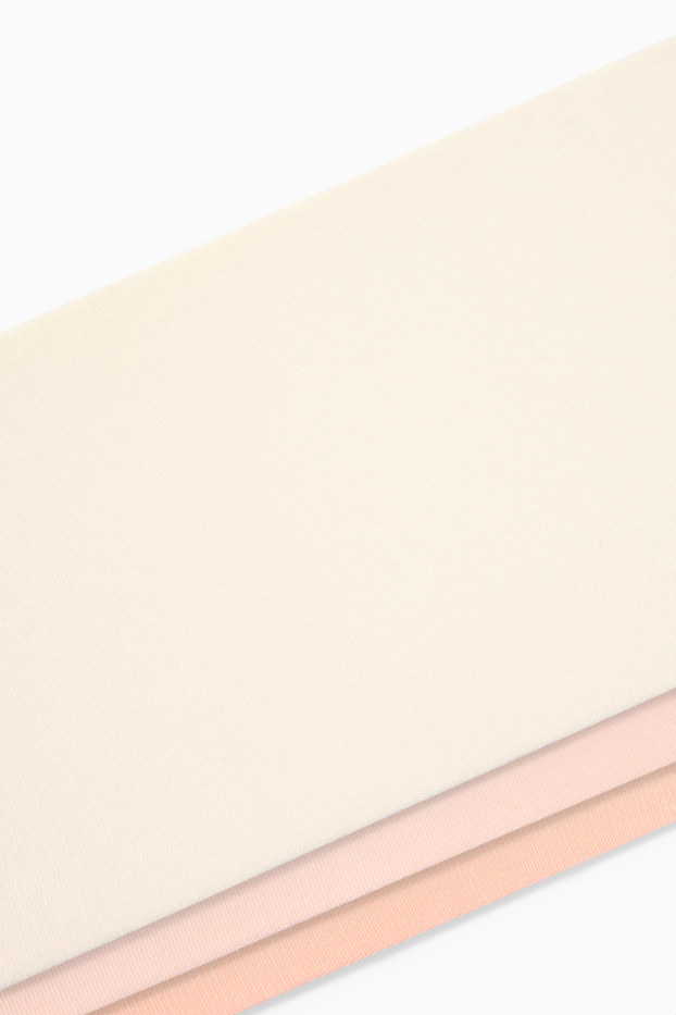 Copii - Fete - Multipack 3 perechi - dresuri - 40 DEN - alb / roz