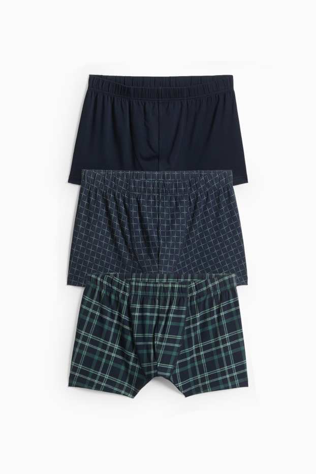 Hommes - Lot de 3 - boxers - bleu foncé