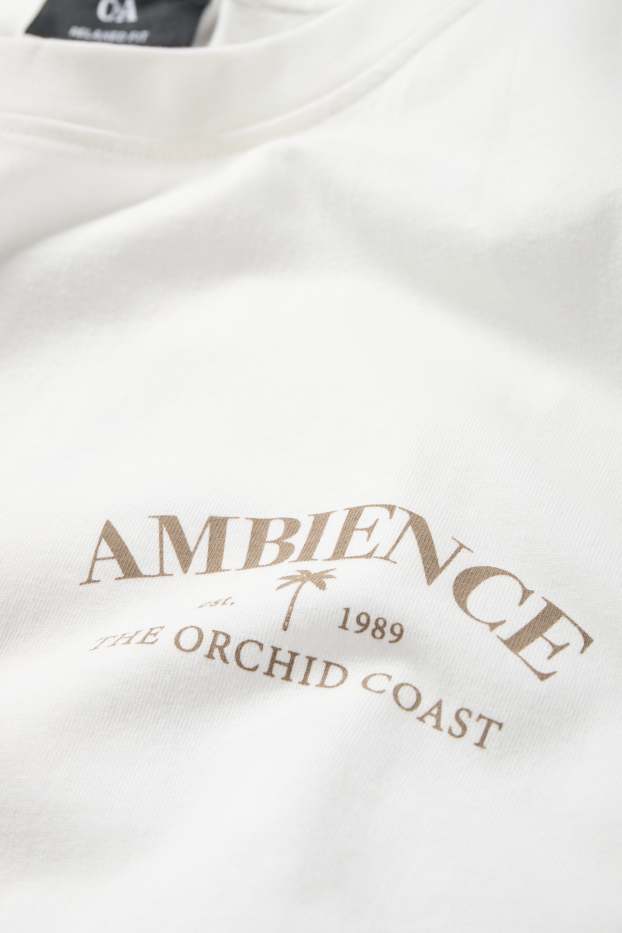 Unisex - Tričko - relaxed fit - krémově bílá