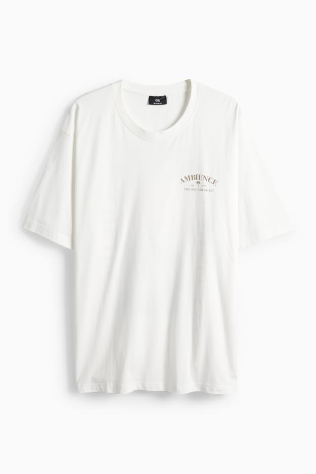 Unisex - Tričko - relaxed fit - krémově bílá