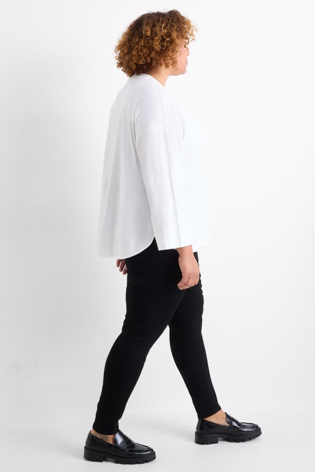 Dámské - Jegging jeans - high waist - černá