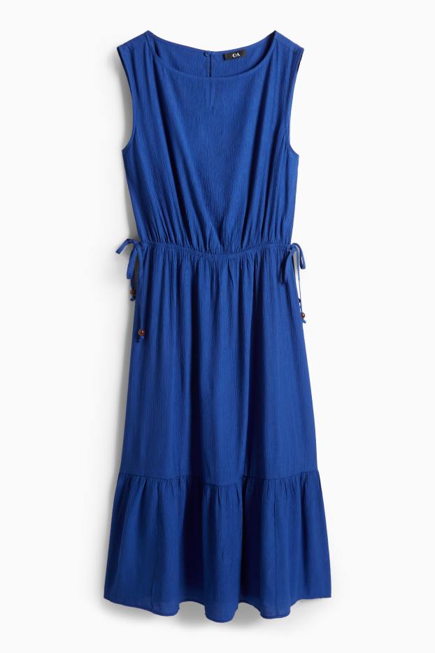 Femei - Rochie fit & flare - structurată - albastru închis