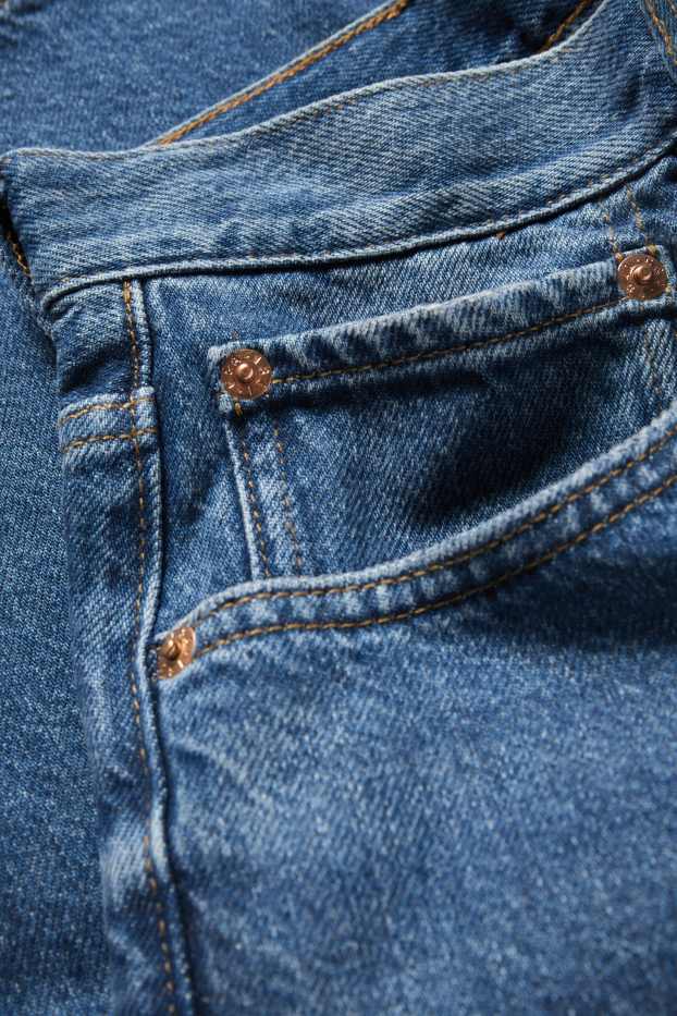 Pánské - Džínové bermudy - modrá