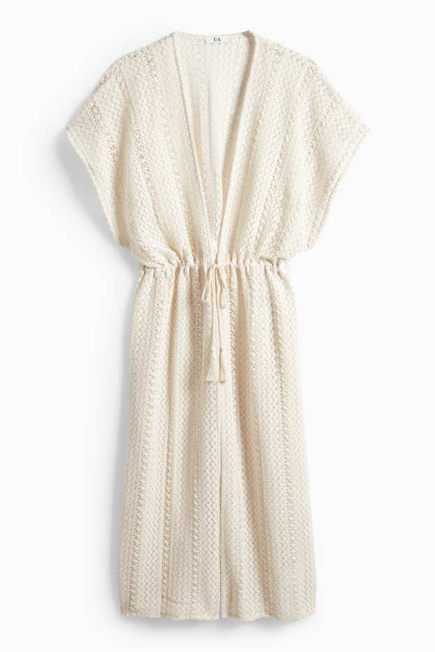 Dámské - Kimono - krémově bílá