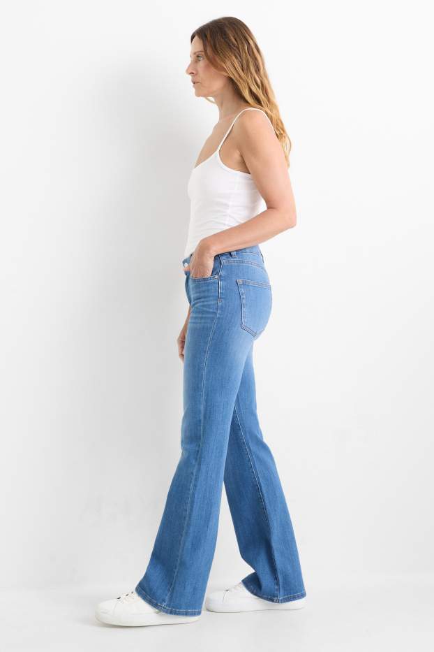 Dona - Flared Jeans - mid waist - blau