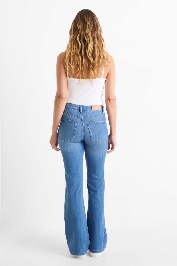 Dona - Flared Jeans - mid waist - blau