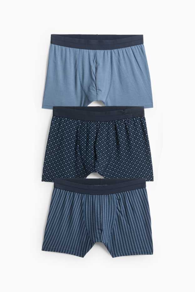 Herren - Multipack 3er - Trunks - dunkelblau
